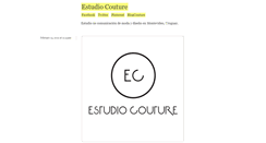 Desktop Screenshot of estudiocouture.com